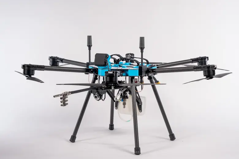 Sherpa drone equipped for window cleaning