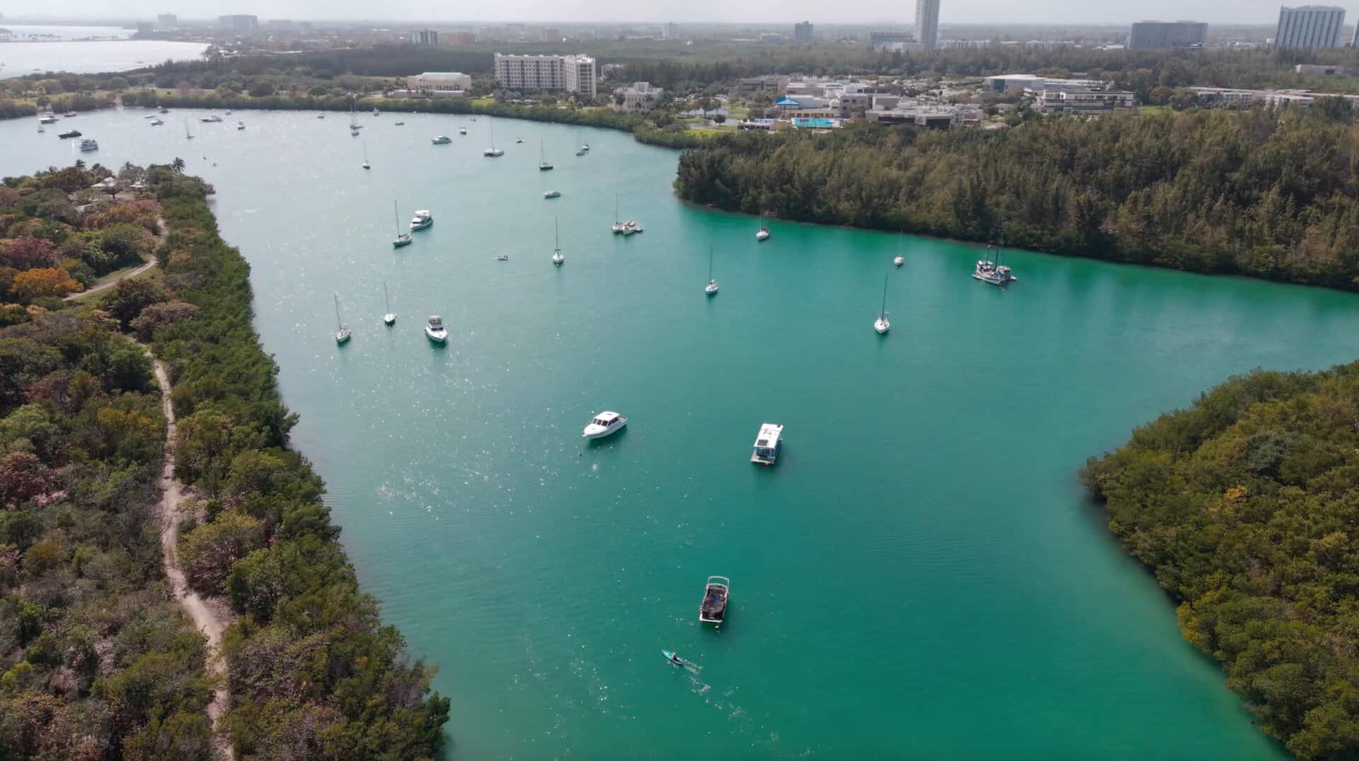 Aerial water footage
